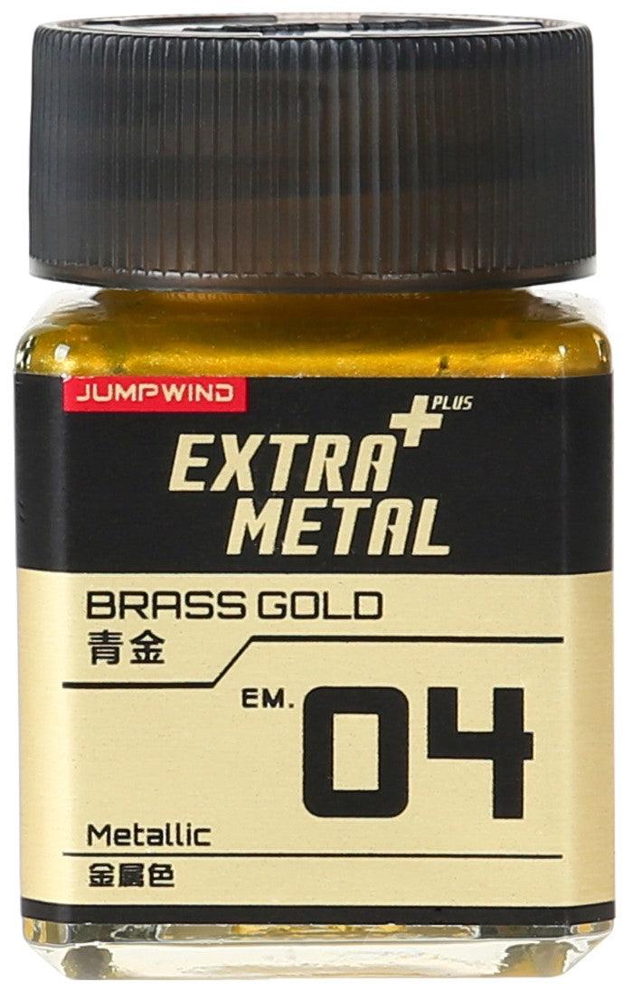 Jumpwind EM04 Extra Metal Brass Gold Paint 18ml - A-Z Toy Hobby