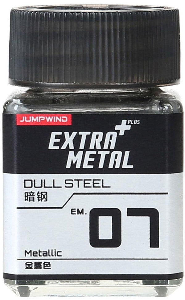 Jumpwind EM07 Extra Metal Dull Steel Paint 18ml - A-Z Toy Hobby