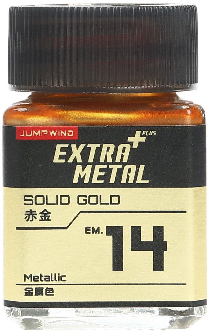 Jumpwind EM14 Extra Metal Solid Gold Paint 18ml - A-Z Toy Hobby