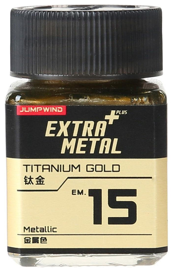 Jumpwind EM15 Extra Metal Titanium Gold Paint 18ml - A-Z Toy Hobby