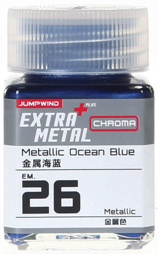 Jumpwind EM26 Extra Metal Metallic Ocean Blue Paint 18ml - A-Z Toy Hobby