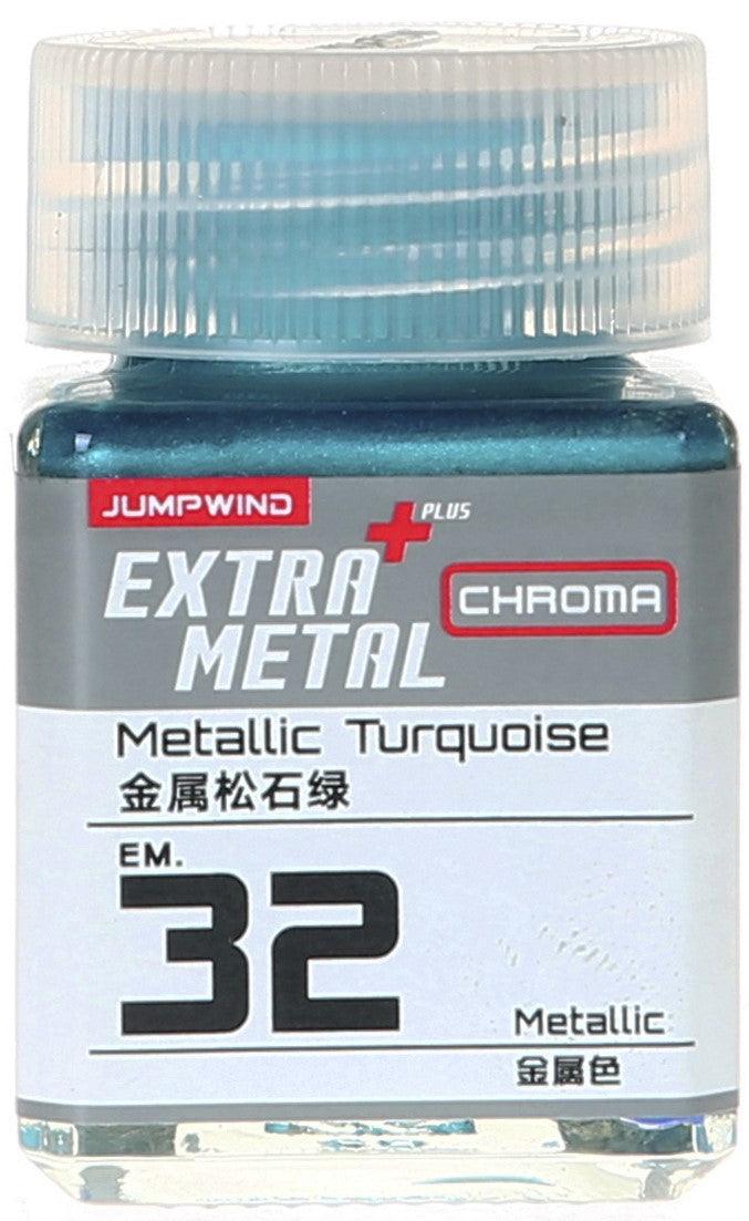 Jumpwind EM32 Extra Metal Metallic Turquoise Paint 18ml - A-Z Toy Hobby