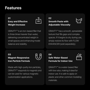 Gunprimer Gravity Weight Filler [Iron / 180g] - A-Z Toy Hobby