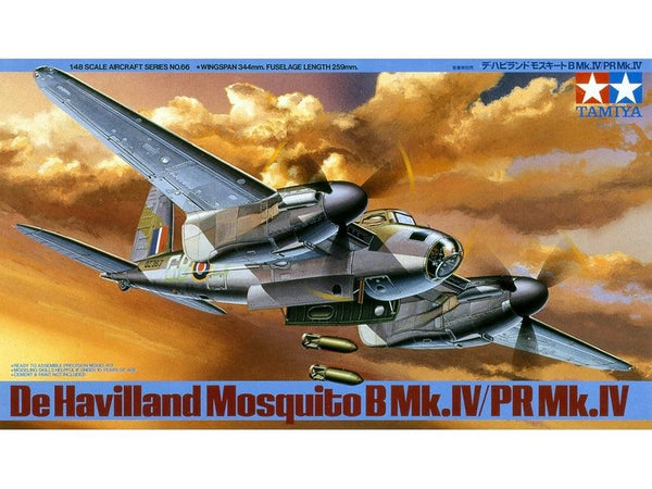 Tamiya 61066 De Havilland Mosquito B-Mk.IV / PR Mk.IV 1/48 Model Kit - A-Z Toy Hobby