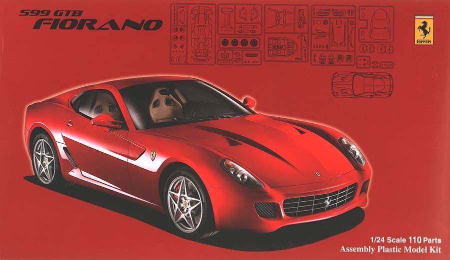 Fujimi FR-12 Ferrari 599 GTB Fiorano with Etching Parts 1/24 Model Kit - A-Z Toy Hobby