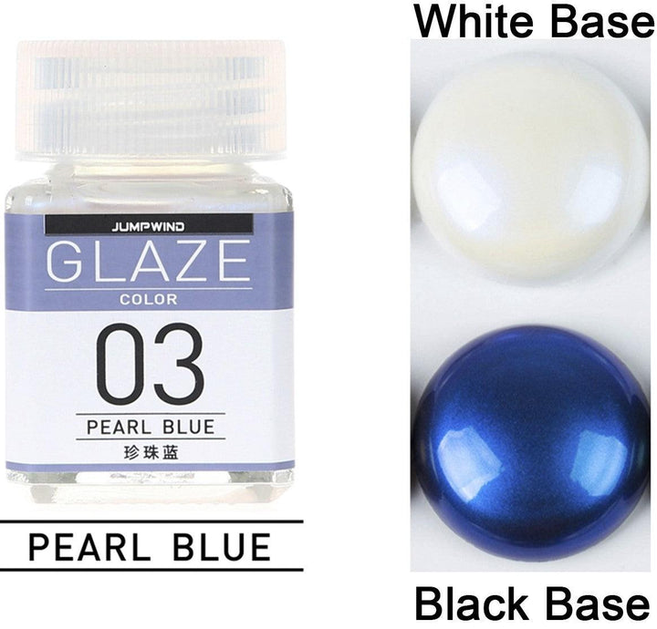 Jumpwind GC03 Glaze Color Pearl Blue Paint 18ml - A-Z Toy Hobby