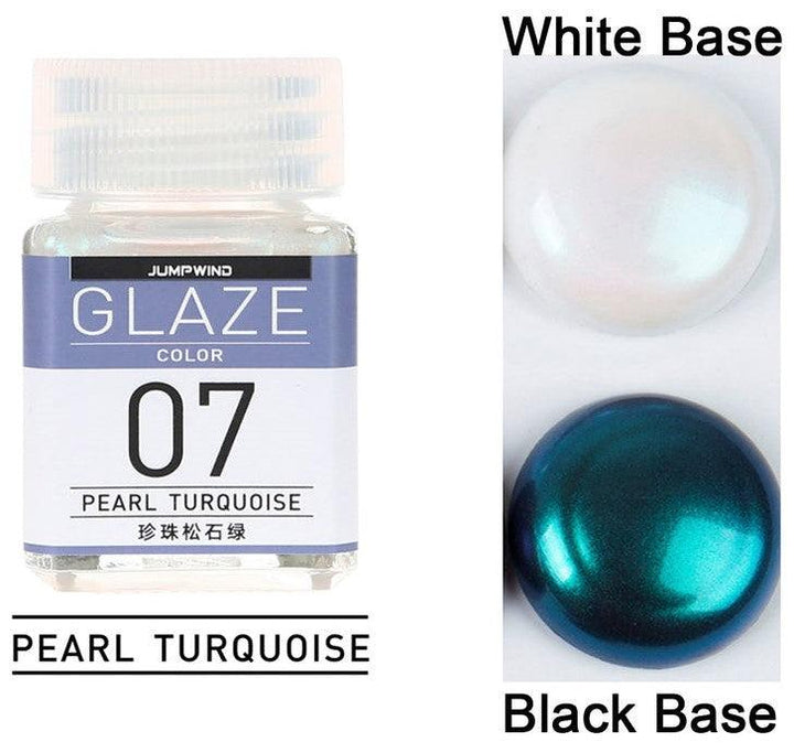 Jumpwind GC07 Glaze Color Pearl Turquoise Paint 18ml - A-Z Toy Hobby