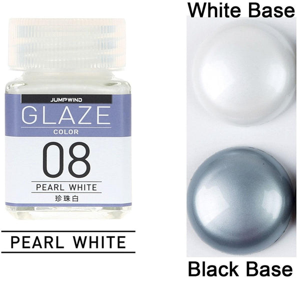 Jumpwind GC08 Glaze Color Pearl White Paint 18ml - A-Z Toy Hobby