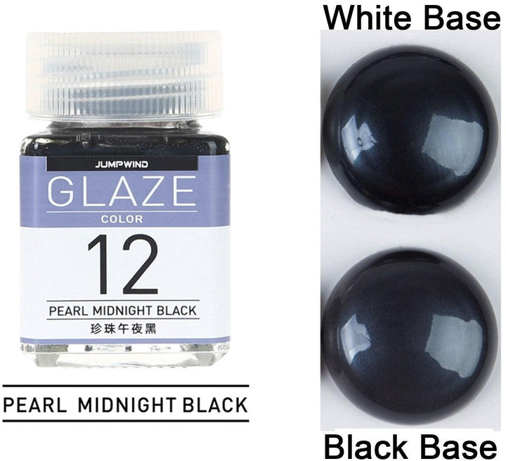 Jumpwind GC12 Glaze Color Pearl Midnight Black Paint 18ml - A-Z Toy Hobby