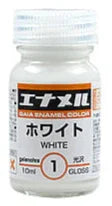 Gaia Notes GE-001 Gloss White Enamel Paint 10ml - A-Z Toy Hobby