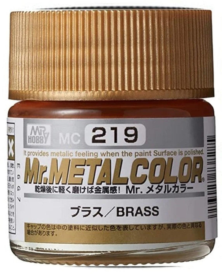 Mr. Hobby MC219 Mr. Metal Color Brass Paint 10ml - A-Z Toy Hobby