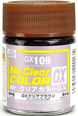Mr. Hobby GX109 Mr. Clear Color GX Clear Brown Lacquer Paint 18ml - A-Z Toy Hobby