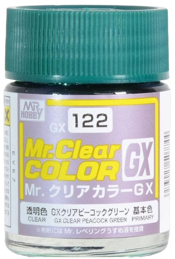 Mr. Hobby GX122 Mr. Clear Color GX Clear Peacock Green Lacquer Paint 18ml - A-Z Toy Hobby