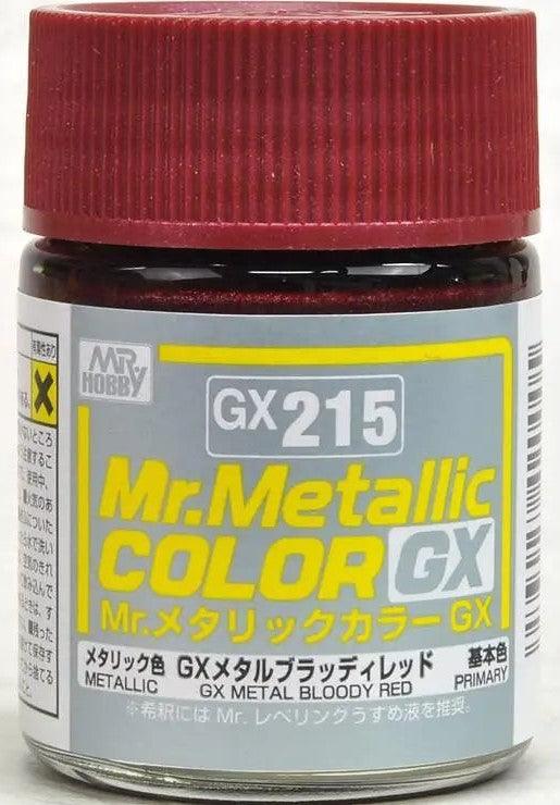 Mr. Hobby GX215 Mr. Metallic Color GX Metal Bloody Red Lacquer Paint 18ml - A-Z Toy Hobby