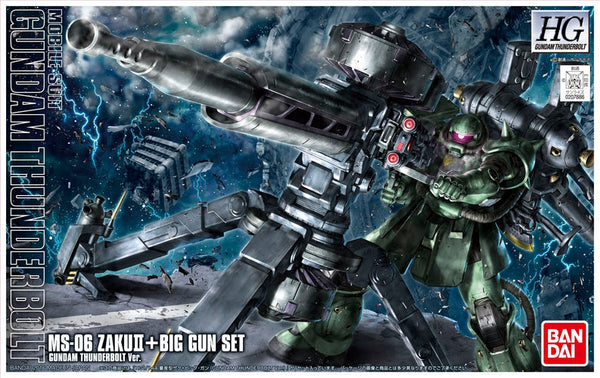 Bandai HGGT Zaku II + Big Gun Set (Gundam Thunderbolt Ver.) 1/144 Model Kit