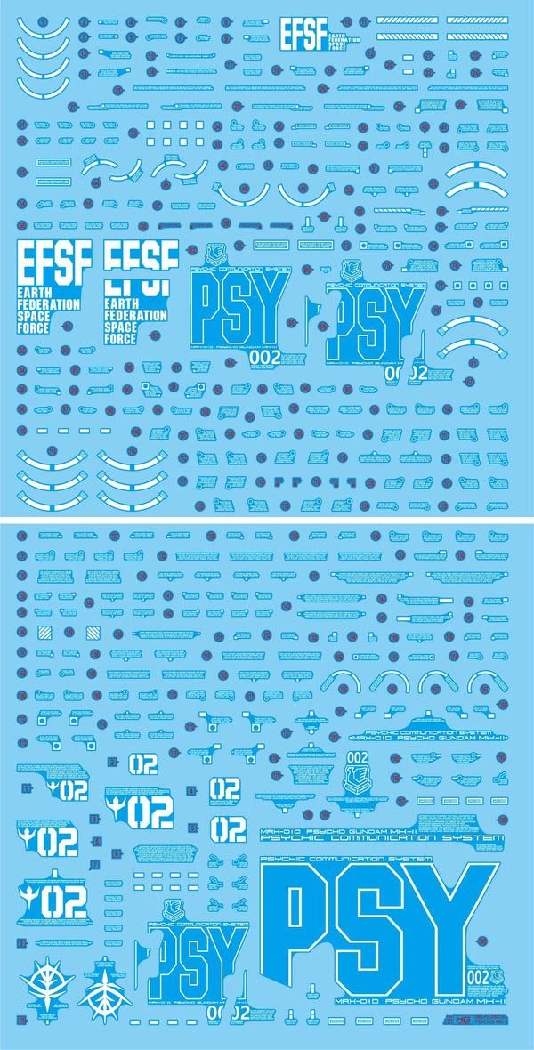 Delpi Water Decal For HG Psycho Mk-II