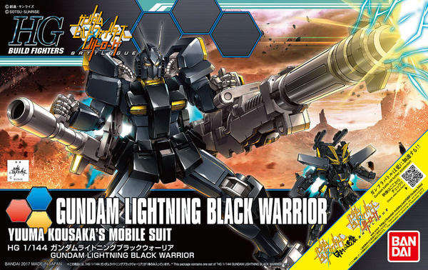 Bandai 061 Gundam Lightning Black Warrior HGBF 1/144 Model Kit