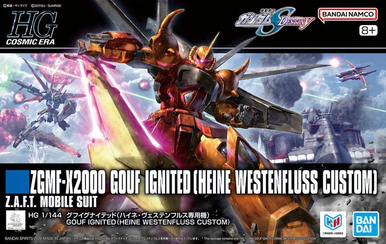 HGCE 269 Gouf Ignited (Heine Westenfluss Custom) 1/144 Model Kit - Bandai