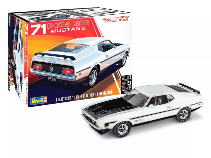 Revell 1971 Ford Mustang Boss 351 1/25 Model Kit - A-Z Toy Hobby