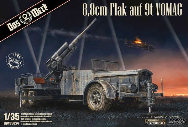 Das Werk 35024 8.8cm Flak auf 9t VOMAG 1/35 Model Kit