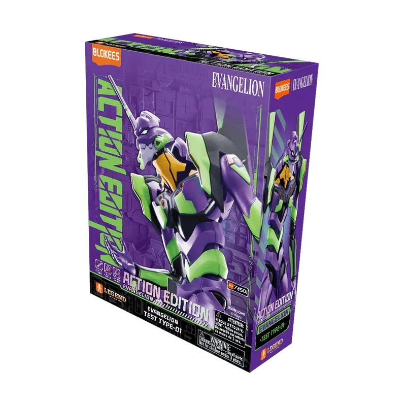 Blokees Evangelion Test Type-01 Action Edition Model Kit - A-Z Toy Hobby