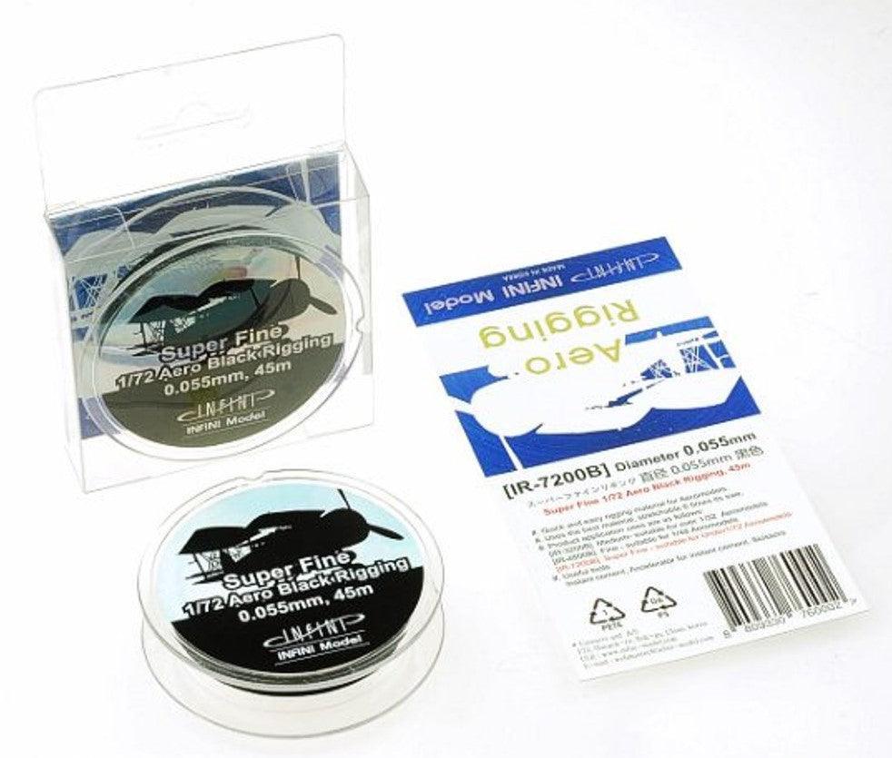 Infini Model Black Aero Rigging Super Fine 1/72 145Ft. IR-7200B - A-Z Toy Hobby