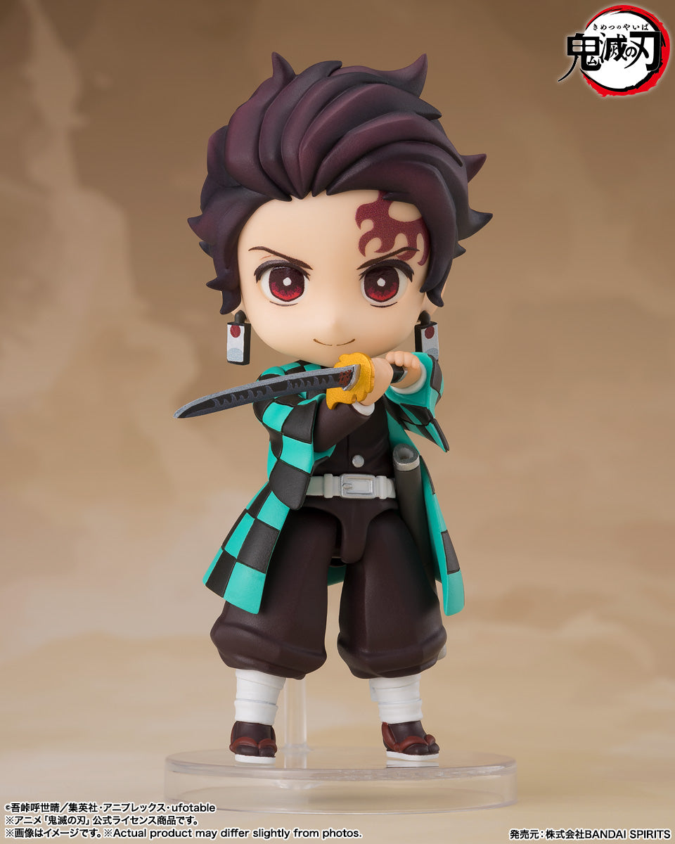 Figuarts Mini Tanjiro Kamado (Nichirin Sword with Rengoku's Handguard) "Demon Slayer" Action Figure - Tamashii Nations