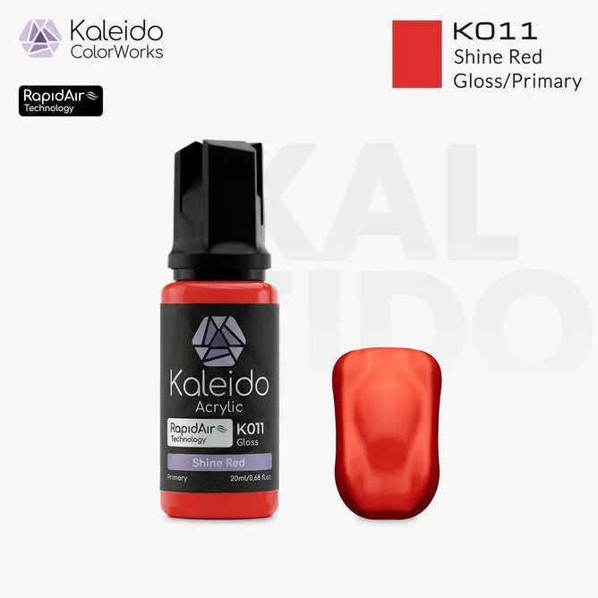 Kaleido K011 Primary Colors Shine Red Acrylic Paint 20ml - A-Z Toy Hobby