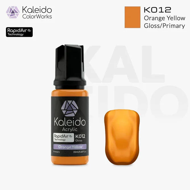 Kaleido K012 Primary Colors Orange Yellow Acrylic Paint 20ml - A-Z Toy Hobby