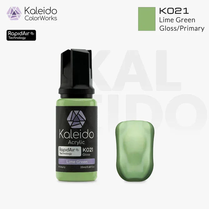 Kaleido K021 Primary Colors Lime Green Acrylic Paint 20ml - A-Z Toy Hobby
