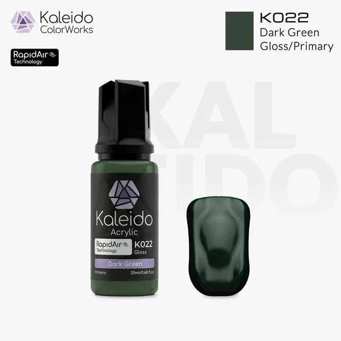 Kaleido K022 Primary Colors Dark Green Acrylic Paint 20ml - A-Z Toy Hobby