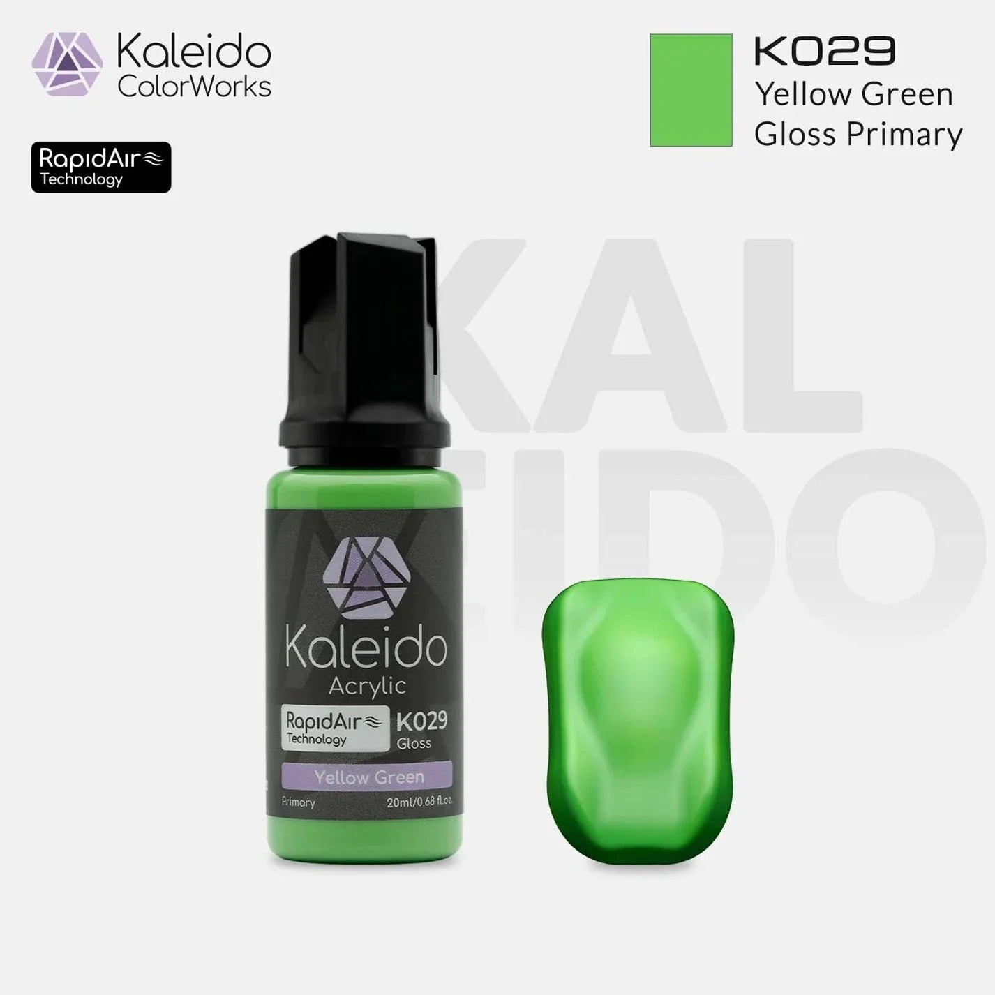 Kaleido K029 Yellow Green Primary Colors Acrylic Paint 20ml
