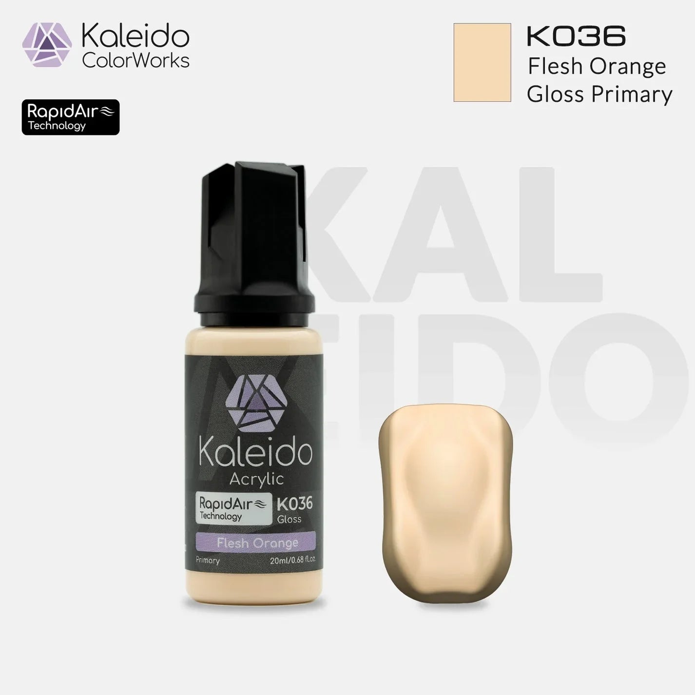 Kaleido K036 Flesh Orange Primary Colors Acrylic Paint 20ml