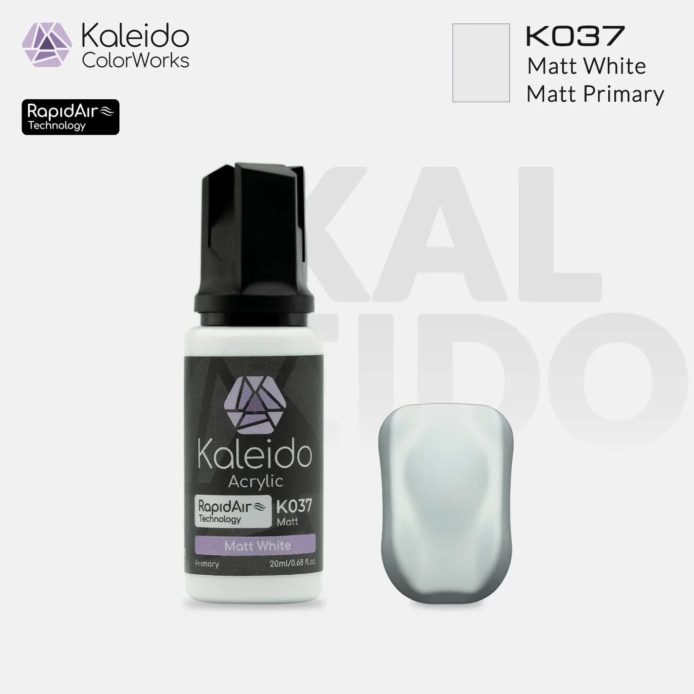 Kaleido K037 Matt White Primary Colors Acrylic Paint 20ml