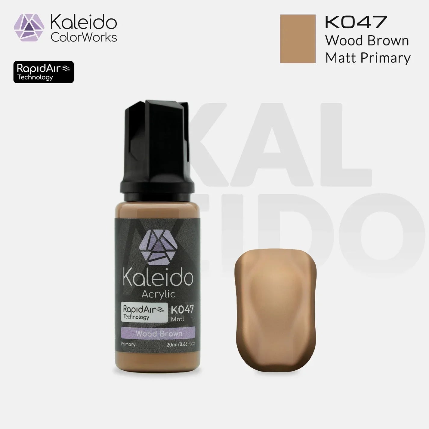 Kaleido K047 Wood Brown Primary Colors Acrylic Paint 20ml