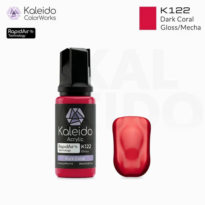 Kaleido K122 Mecha Colors Dark Coral Acrylic Paint 20ml - A-Z Toy Hobby