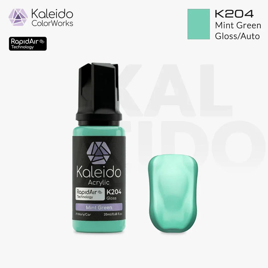 Kaleido K204 Auto Colors Mint Green Acrylic Paint 20ml - A-Z Toy Hobby