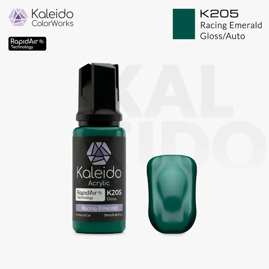 Kaleido K205 Auto Colors Racing Emerald Acrylic Paint 20ml - A-Z Toy Hobby