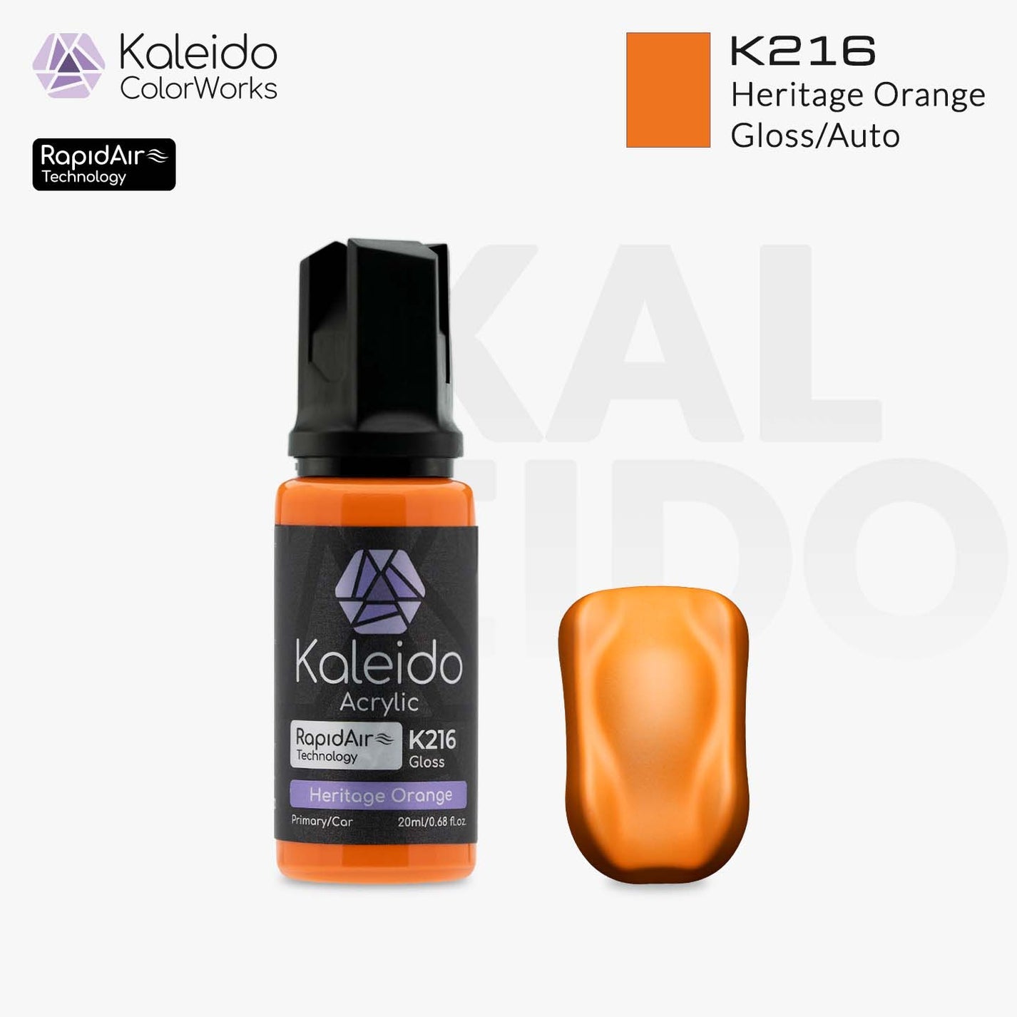 Kaleido K216 Auto Colors Heritage Orange Acrylic Paint 20ml