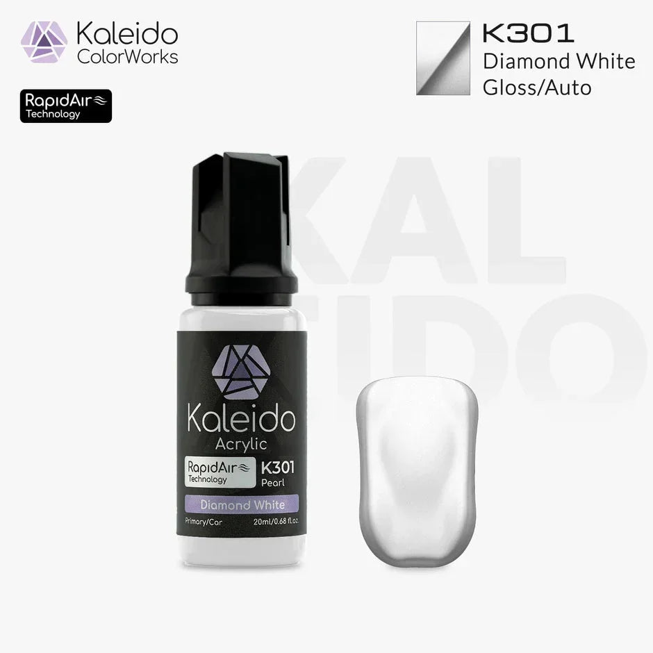 Kaleido K301 Auto Colors Diamond White Acrylic Paint 20ml - A-Z Toy Hobby