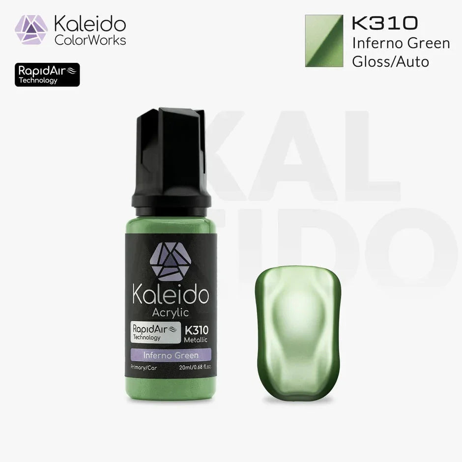 Kaleido K310 Auto Colors Inferno Green Acrylic Paint 20ml - A-Z Toy Hobby