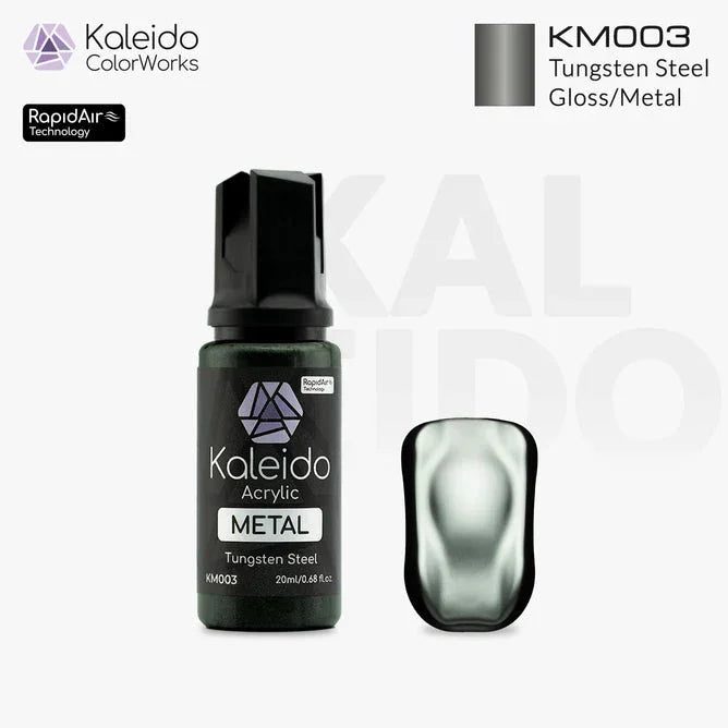 Kaleido KM003 Metal Colors Tungsten Steel Acrylic Paint 20ml - A-Z Toy Hobby