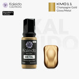 Kaleido KM011 Metal Colors Champagne Gold Acrylic Paint 20ml - A-Z Toy Hobby