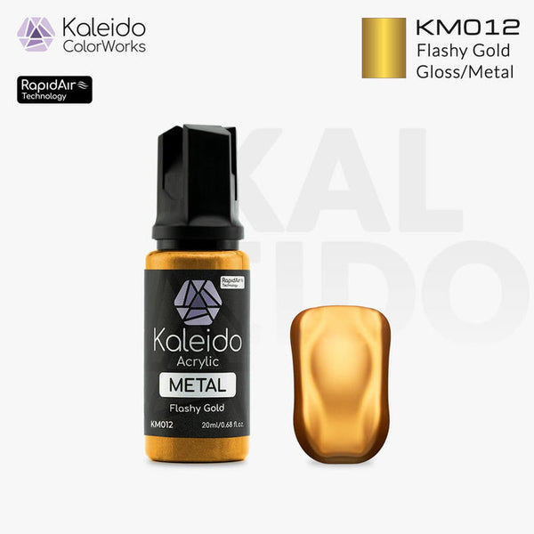 Gaahleri KM012 Metal Colors Flashy Gold Acrylic Paint 20ml