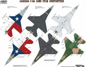 Kinetic 48146 F-16C Texas ANG The Lone Star Gunfighters 1/48 Model Kit - A-Z Toy Hobby