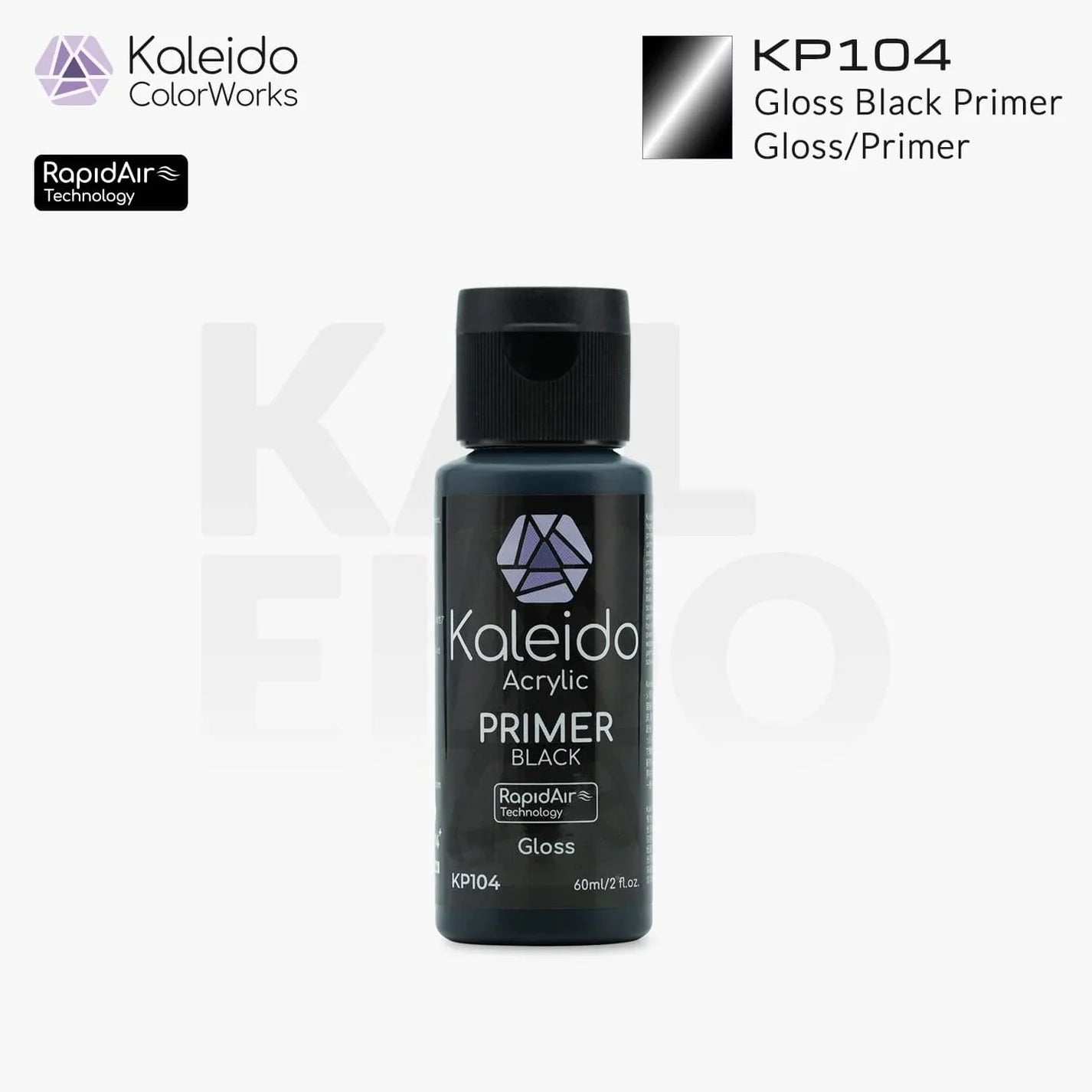 Kaleido Primer Gloss Black Acrylic Paint - A-Z Toy Hobby