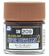 Mr. Hobby SM209 Mr. Color Super Metallic 2 Super Copper/Kappa Lacquer Paint 10ml - A-Z Toy Hobby