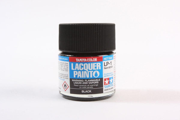 Tamiya 82101 LP-1 Black Lacquer Paint 10ml TAM82101 - A-Z Toy Hobby