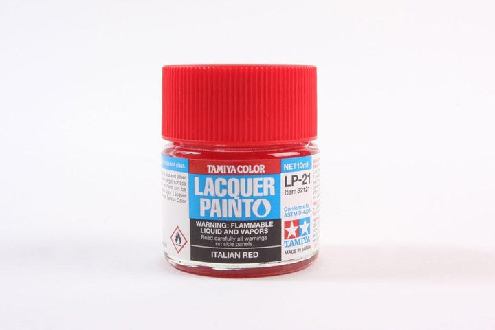 Tamiya 82121 LP-21 Italian Red Lacquer Paint 10ml TAM82121 - A-Z Toy Hobby