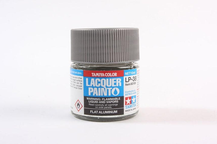 Tamiya 82138 LP-38 Flat Aluminum Lacquer Paint 10ml TAM82138 - A-Z Toy Hobby
